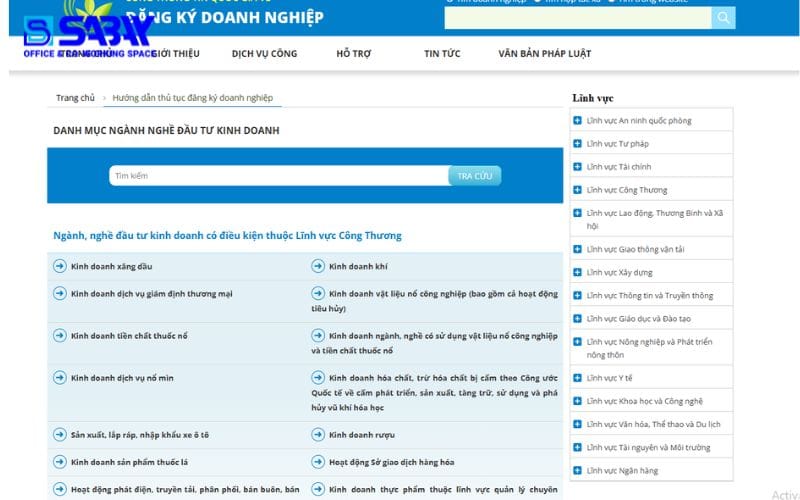 Danh sách ngành nghề kinh doanh có điều kiện