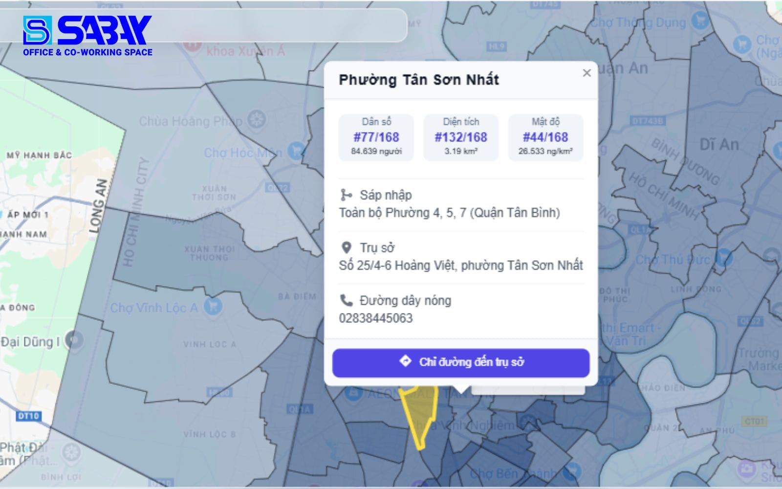Văn phòng ảo phường Tân Bình ở đâu?