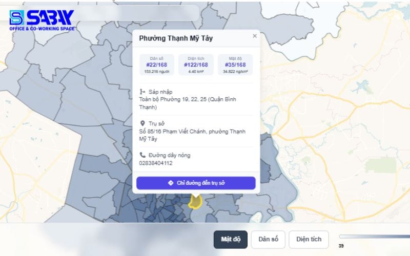 Phường Thạnh Mỹ Tây là phường nào?