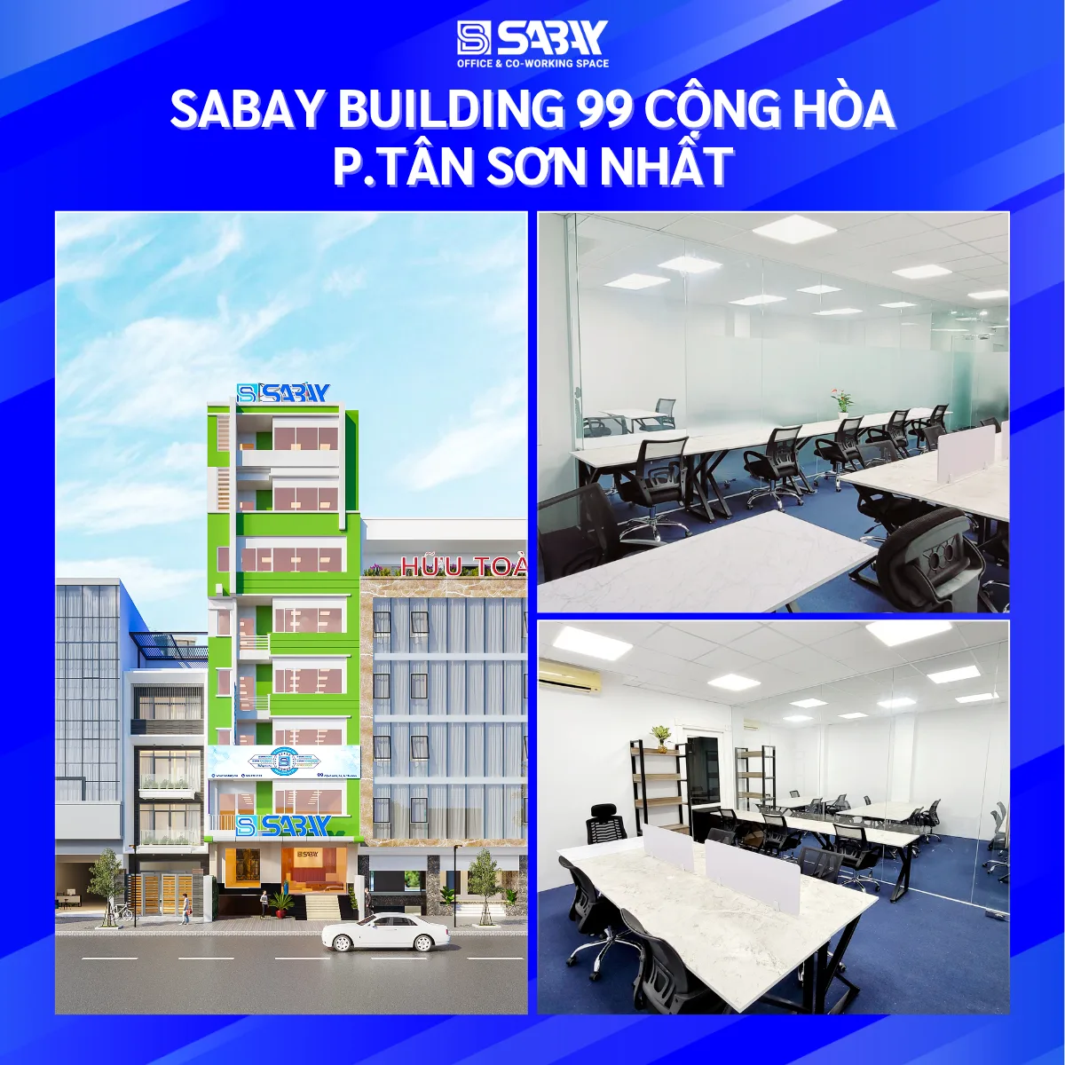 Toà nhà Sabay Building 99 Cộng Hoà văn phòng cho thuê quận Tân Bình