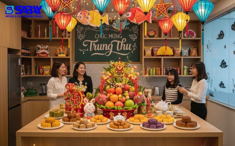 5+ ý tưởng trang trí trung thu tại văn phòng công ty 5 Trang trí khu vực pantry