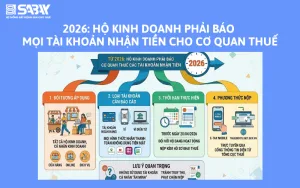 Hộ kinh doanh phải báo mọi tài khoản nhận tiền cho cơ quan thuế