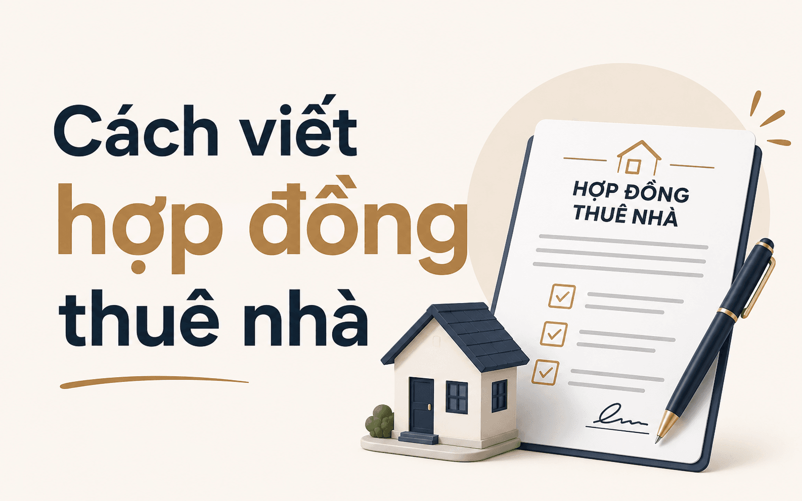 Cách viết hợp đồng thuê nhà