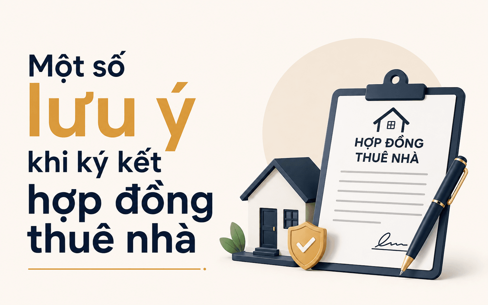 Một số lưu ý khi ký kết hợp đồng thuê nhà