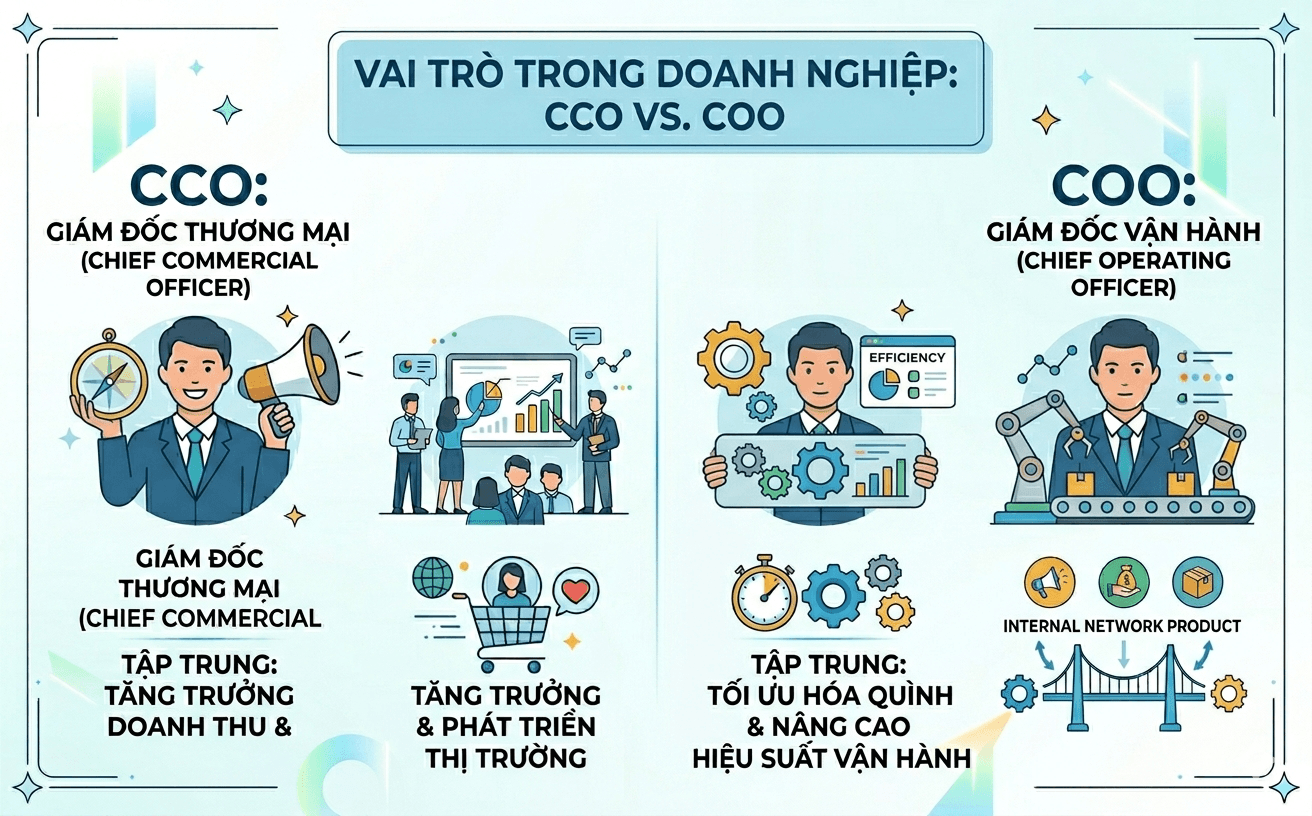 Lộ trình thăng tiến và tiêu chuẩn để trở thành Giám đốc Thương mại