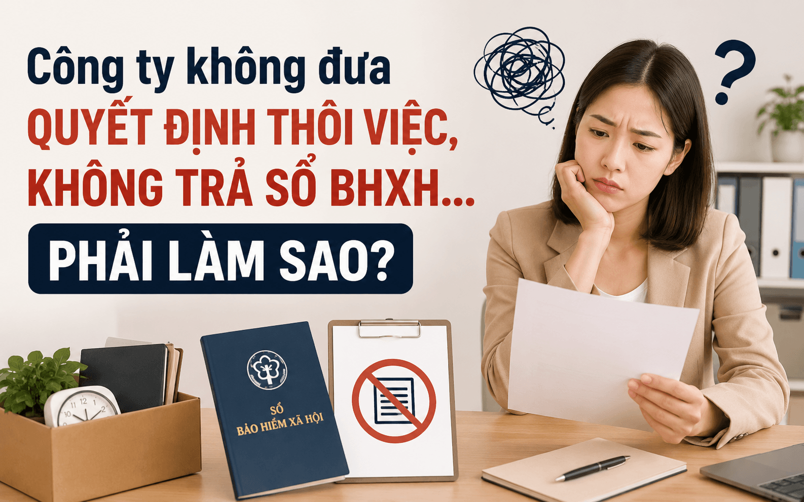 3 giấy tờ cần chú ý khi nghỉ việc 2 Công ty không đưa quyết định thôi việc, không trả sổ BHXH… phải làm sao?