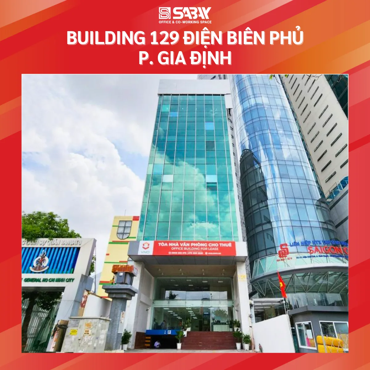 Building 129 Điện Biên Phủ, P. Gia Định - Văn Phòng Cho Thuê Phường Gia Định