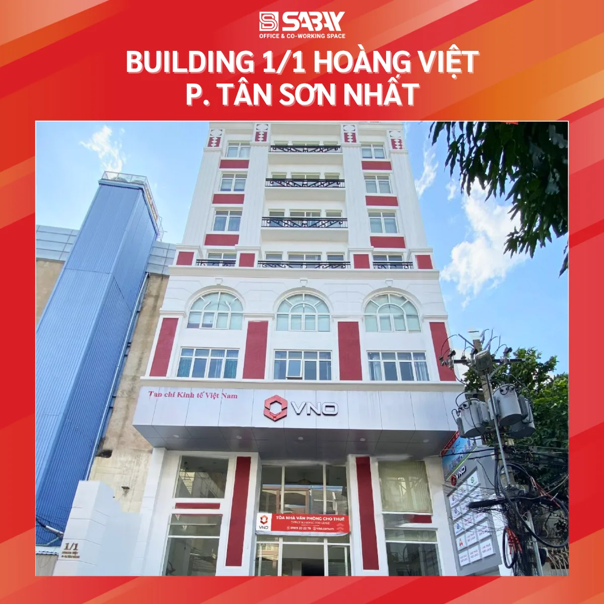 Building 1/1 Hoàng Việt,  P. Tân Sơn Nhất - Văn Phòng Cho Thuê Phường Tân Sơn Nhất