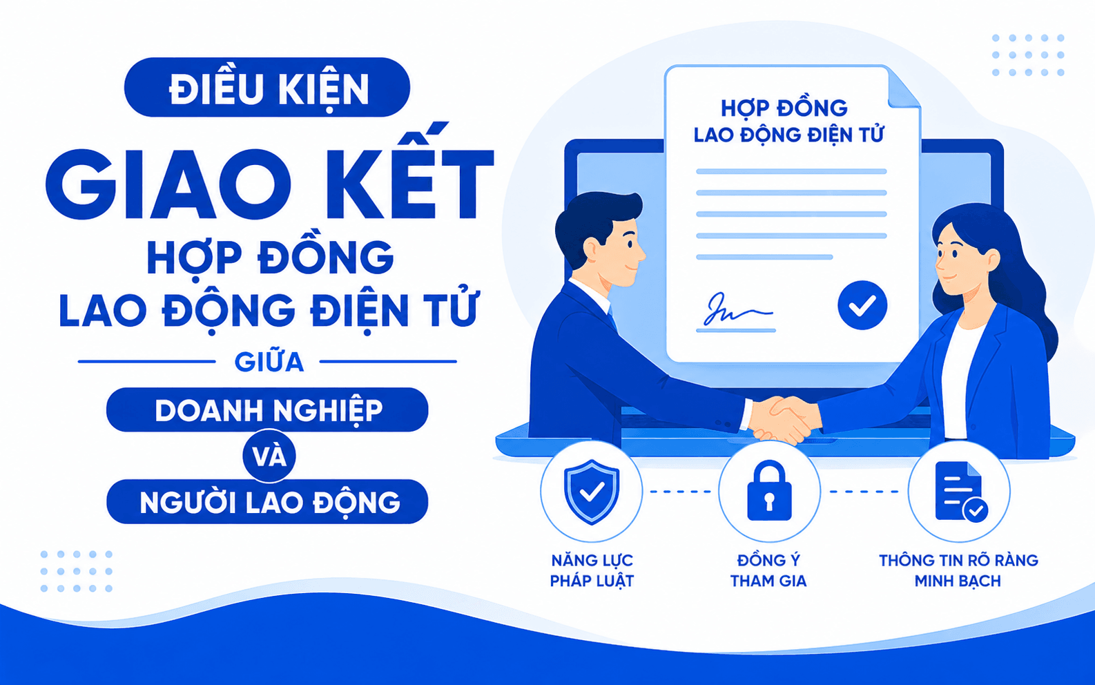 Hợp đồng lao động điện tử là gì? 4 Điều kiện giao kết hợp đồng lao động điện tử giữa doanh nghiệp và người lao động